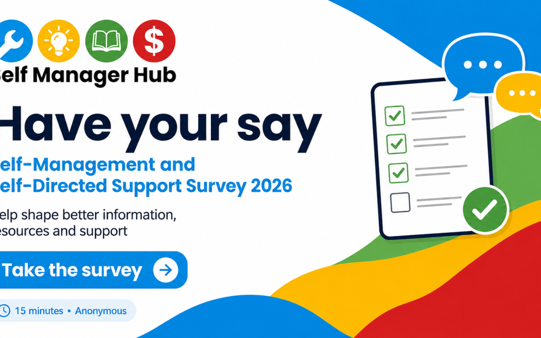 Help shape the future of support for people who self-direct and self-manageBy Self Manager Hub Keywords | Supports | Choice and control | NDISCategory | NDIS Fund Management | News | Know your rightsFormats | Text only