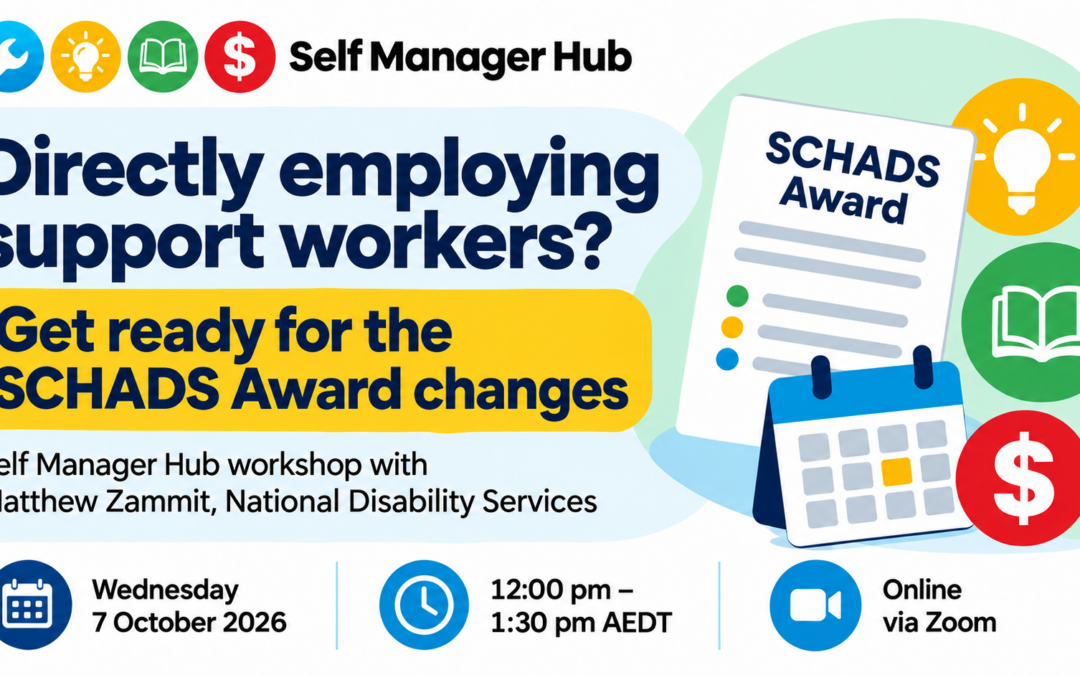 Workshop: SCHADS Award changes for people who directly employ support workers By Erica Smith Keywords | SCHADS | News | NDISCategory | Build your team | Rules for hiring | Events | NewsFormats | Event